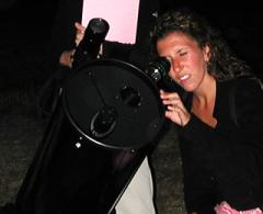Observing through commercial Dobsonian scope